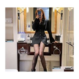 Other Home Textile Sexy Designer Stockings Tights Brand Letters Women Long Ladies Ball Party Pantyhose Fashion Accessories Homefavor Dhrvh