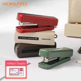 Kokuyo A Little Special Mini Colour Stapler Set with 1000pcs 10N Staples Portable Paper Binder Office Binding School A7275
