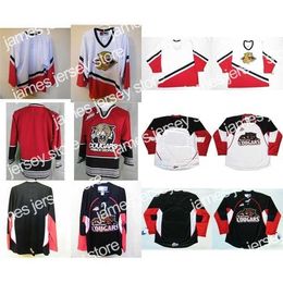 College Hockey Wears Nik1 Mens Womens Kids WHL Prince George Cougars White Red Black 100% Stitched Ice Hockey Jerseys S-6XL Goalit Cut Custom Any name Any