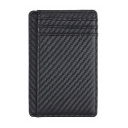 Genuine Leather Front Pocket Money Clip Slim Minimalist Wallet Made with Powerful RFID Blocking 270s