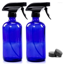 Storage Bottles 2pcs 250ml Empty Glass Spray Refillable Container For Essential Oils Cleaning Products