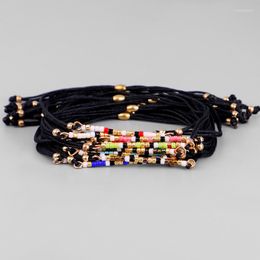 Strand Meetvii Fashion Bohemian Seed Beads Rope Bracelet Handmade Lucky Friendship