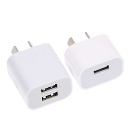 AU Plug 1/2 USB Ports Mobile Phone Charger DC 5V 2A Output Power Adapter Used for i iPad Samsung HTC Tablet PC