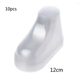 Jewellery Pouches 10Pcs Clear Plastic Baby Feet Display Booties Shoes Socks Showcase