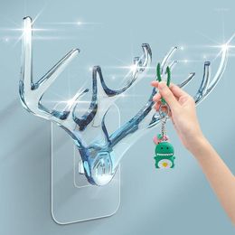 Hooks Antler Hook Wall Self-adhesive Punch-free Super Multi-functional Rack Home Artefact Kitchen Door Sticky