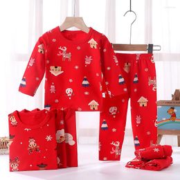 Ethnic Clothing 80-140Cm Traditional Chinese Set For Boys Girls Shirts 2Pieces Print Long Sleeve 2022 Year Costumes Top Fashion