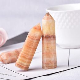Decorative Figurines Natural Crystal Point Pork Stone Healing Quartz Wand Tower Mineral 50-80mm For Home Decoration Ornaments DIY Gift