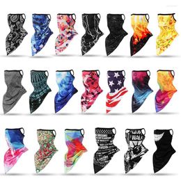 Bandanas Warmer Polyester Fabric Elastic Bandana Cycling Bike Ski Scarf Wrap Neck Cover Windproof Dust Face Protect Outdoor Sports Access