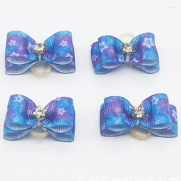 Dog Apparel Cute Mini Hair Accessories Bows Rubber Band Pet Flower For Small Cat Grooming Supplies 6pc/10pc