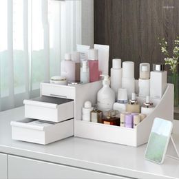 Storage Boxes Large Capacity Cosmetic Makeup Organizer Drawers Plastic Bathroom Skincare Box Brush Lipstick Holder Organizers
