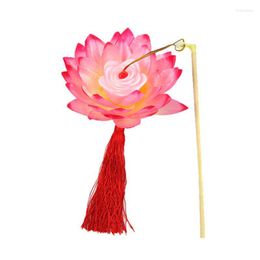 Night Lights H7JB Portable Amazing Blossom Lotus Flower Light Lamp Party Glowing Lanterns For Mid-Autumn Festival Gift Dancing Props