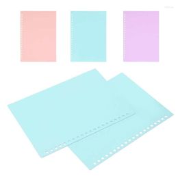 Gift Wrap PP Loose Leaf Cover 20 Sheets Binding A5 Holes Flexible Plastic Presentation