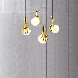 Pendant Lamps Nordic LED Lights Creative Design Light Fixtures Dining Room Glass Lamp Living Home Decor Lighting
