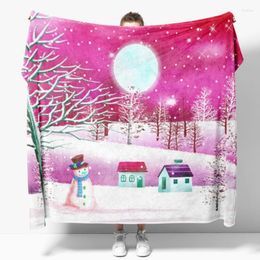 Blankets Christmas Throw Blanket For Sofa Beds Adults Shawl Kids Year Gift Boho Home Decor Picnic Noon Break Cover Stop Sell Dec 1th