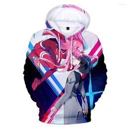 Men's Hoodies Franxx 3D Men/Women Fashion Casual Sweatshirts Print Long Sleeve Anime Autumn Hoodie Top Clothes