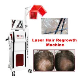 Diodes Laser Hair Regrowth Machine With Obvious Result 192 pcs 650 nm Cold Light Therapy Anti-hair Loss Equipment With Analysis Camera Handle 5 in 1 Device