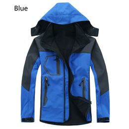 Mens Coats Casual Winter Jackets Male Outdoor Windbreaker Solid Color Hooded Jacket