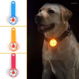 Dog Collars Led Collar Light Pendant Glowing Walking At Night USB Charging Waterproof 8 Hours Standby Keyring 3-Mode