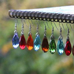 Dangle Earrings ZHUBI Super Luxury Crystal Teardrop Beads 12x25mm Fashion Jewellery 1Pair Water Drop Glass For Women