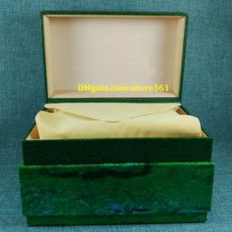Luxury watch Mens For Watch Box Original Inner Outer Womans Watches Boxes Men Wristwatch Green box329B
