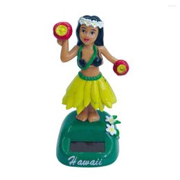 Interior Decorations Car Ornament Decoration Dancing Doll Accessories Solar Power Toy Shaking Head Hawaii Swinging Animated Girl Car-styling