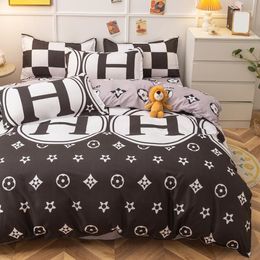 Bedding Sets Geometric 4pcs Girl Boy Kid Bed Cover Set Duvet Adult Child Sheets And Pillowcases Comforter 2TJ-61006