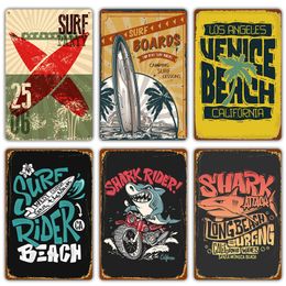 Funny Designed Beach Tin Sign Plaque Vintage Summer Metal Wall Signs Beach Decor for Bar House Seaside Decorative Plate Size 20X30CM w01