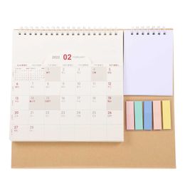 Calendar Desk Planner Standingdaily Paper Desktop Monthly Pad Office Table Cutenote Coil Scheduler Mini Planning Taking Simple