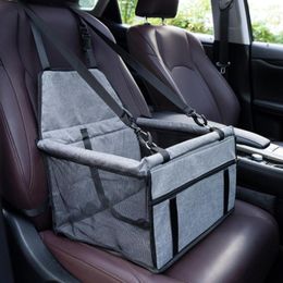 Dog Car Seat Covers Travel Folding Pet Bag Breathable Waterproof Carrying Mesh Blanket Protector Supplies Safe Mat Basket Q5u3