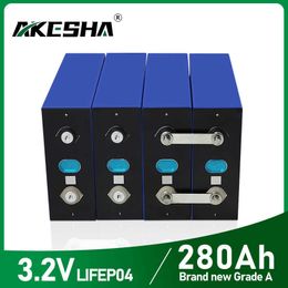 New 280Ah Grade A Lithium Iron Phosphate 3.2V LiFePO4 Battery Cell 24V 48V For RV Forklift Solar System Panel EU US TAX FREE