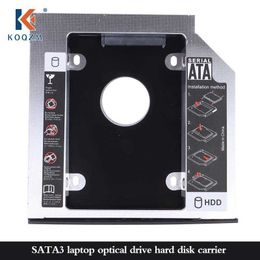 Hot Universal 2nd SATA To HDD Caddy 9.5mm For Notebook ODD Optibay 9mm Nclosure Bay SSD Case Hard Disc Drive