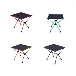 Camp Furniture Foldable Table Waterproof Picnic Fishing Party Travel Desk With Storage Bag Outdoor Accessories Orange