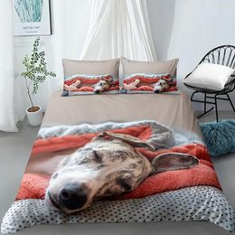 Bedding Sets Classic 3D Whippet Duvet Cover Set Quilt/Comforter Pillow Case Bed Linen Double King Full Custom Home Textile