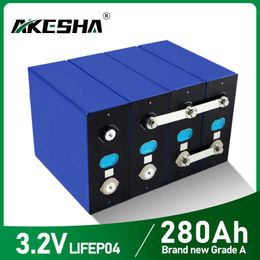 3.2V 280Ah LiFePO4 Battery Pack Lithium Iron Phosphate DIY 12V 24V 48V 96V For RV Boat Power Station Solar System Accessories