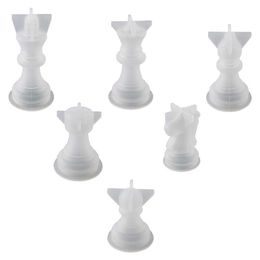 Chess Mould Pieces Moulds Mould Diy Casting Resin Silicone Checkers 3D Making Game Board Sets Epoxy Crystal Piece International