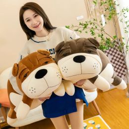 Cute Shar Pei Animal Plush Toy Big Fat Cartoon Dog Doll Pillow for Children Gift Room Decoration 39inch 100cm