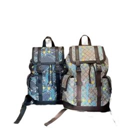 HH Luxurious Designer Black embossing Backpacks Handbags Men Women PVC Leather Backpack School Bag Fashion Knapsack Back pack Presbyopic Rucksack Shoulder Bags