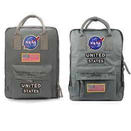 NASA Backpacks 19ss National Flag Designer Backpack Mens Womens Design Bag Unisex Students Bags262E