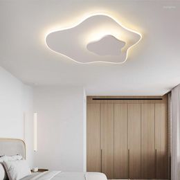 Ceiling Lights Bedroom Simple Cloud Led Paint Metal Dimmable Mounted Lamp Nordic Chandelier Lighting Indoor