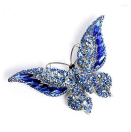 Brooches Elegant And Delicate Colorful Rhinestones Zircon Butterfly Brooch Pin For Women Luxury Party Dress Jewelry Gift