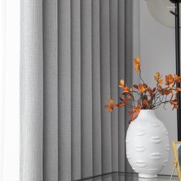 Curtain 2022 Curtains For Living Modern Light Luxury Pure Colour Korean Fabric Thermal Insulation Dining Room Bedroom