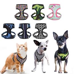 Dog Collars Leashes Breathable Dog Harness Mesh Nylon Pet Vest Harnesses Dogs Cats Vests for Small Medium Large Dogs Chihuahua Pug Bulldog S-XL T221212