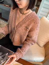 designer 22SS sweater women's autumn crewneck stripes fashion long sleeved high-end jacquard cardigan knitted jacket z3R5GA