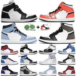 2023 Casual women men basketball shoes 1s 1 mocha black white green chicago obsidian Turf Orange university blue gold Rust Pink outdoors comfortable