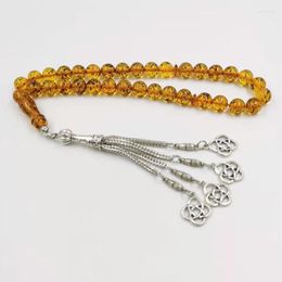 Strand Resin Tasbih 33 Beads Turkish Prayer Eid Gift Muslim Rosary Islamic Bracelet Arabic Accessories On Hand Profession Misbaha