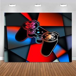 Party Decoration Pocall Pozone Backdrop Po3D Game Handle Printed Gamers Boys Thin Background Decorations