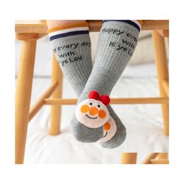 Kids Socks Infant Cotton Long Stockings Baby Doll High Children Cartoon Spring And Autumn Yqs 001 Drop Delivery Maternity Clothing Dhwpd