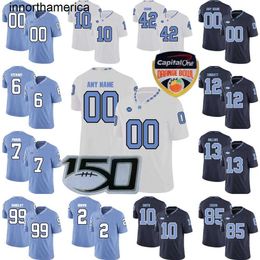 Custom NCAA College North Carolina Tar Heels Football Jersey 6 Jacolby Criswell 21 Elijah Green 80 Will Crowl