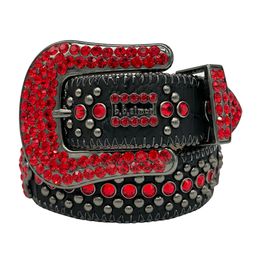 2023 Designer Bb Simon Belts for Men Women Shiny diamond belt Black Blue white multicolour with bling rhinestones as birthday Christmasgift