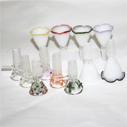 Hookah Smoking Bong Bowl 14mm Male Glass Adapter Converter Thick Forsted Pyrex Water Pipes Adapters